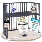 babybay Original Beistellbett aus massivem Buchenholz mit Matratze, höhenverstellbares Babybett für Neugeborene