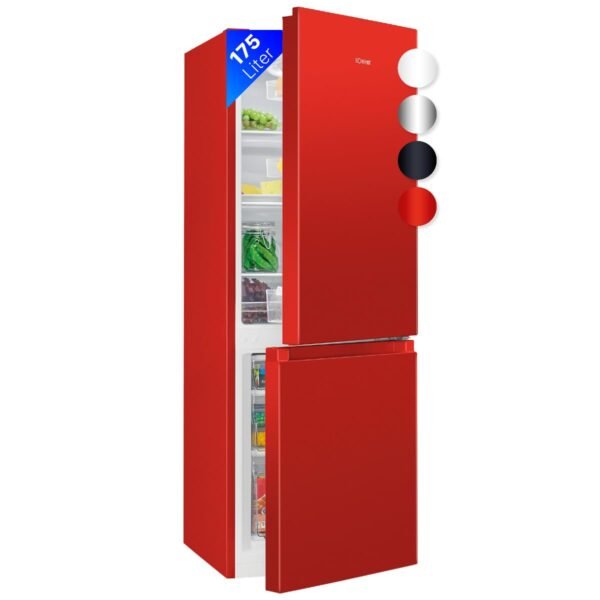 Bomann® Kühlschrank mit Gefrierfach – Energieklasse E – 143 cm – Kühl-Gefrierkombination leise 39 dB – 3 Ablagen & 3 Schubladen
