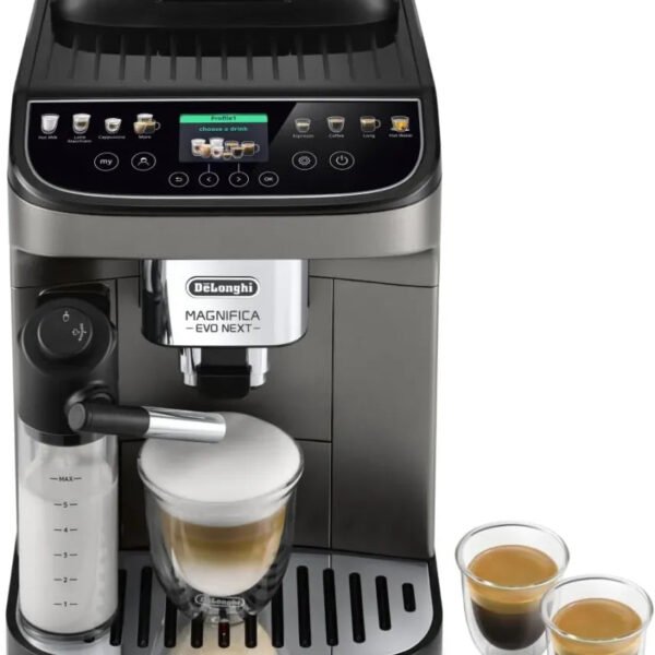 De'Longhi Magnifica Evo ECAM 292.81.B Kaffeevollautomat mit LatteCrema Milchsystem, 7 Direktwahltasten für Cappuccino, Espresso und weitere