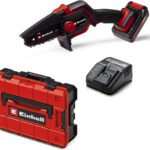 Einhell Akku-Astkettensäge GE-PS 18/15 Li BL Kit Power X-Change (18 V, Brushless, 12,5 cm Schnittlänge, werkzeugloser Schwert-/Kettenwechsel, inkl. 2,5 Ah Akku, Ladegerät, E-Case S-F)