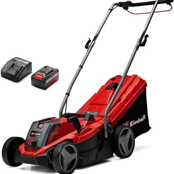 Einhell GE-CM 18/33 Li Akku-Rasenmäher 33 cm – 18V Power X-Change, Brushless Motor, 4,0 Ah Akku