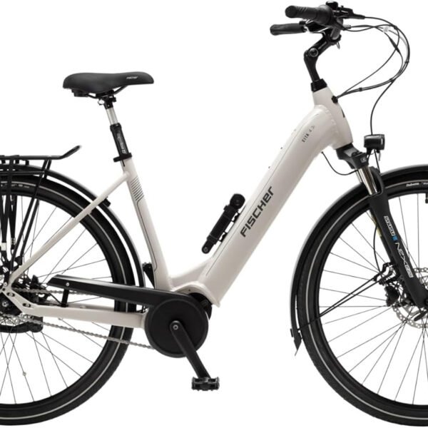 Fischer E-Bike City CITA 4.3i Electric Bicycle for Men and Women, RH 43, Mid Motor 65 Nm, 36 V Battery