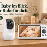 Momcozy BM04 Babyphone – 5-Zoll-Monitor & App, 1080p Nachtsicht